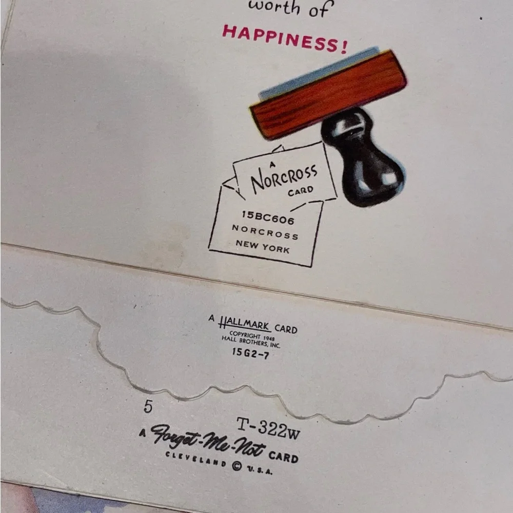 Vintage Greeting Cards Baby 40's & 50's Hallmark etc